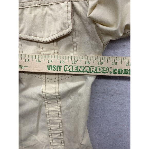 Vintage 1970s Sears The Men's Store Kings Road Cream Polyester Disco S/M - Picture 5 of 16